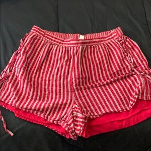 American eagle shorts, matching crop top listed